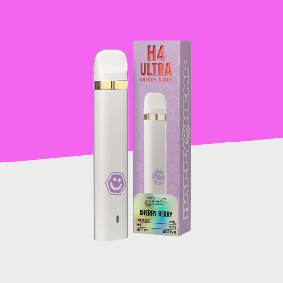 Happy Hemp - Cherry Berry - H4 - 1ml - Einweg Vape