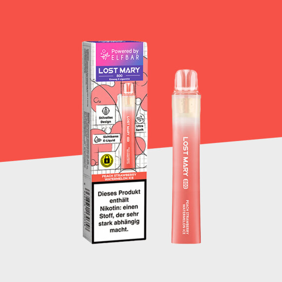Lost Mary 800 by Elfbar - Peach Strawberry Watermelon Ice - Einweg Vape