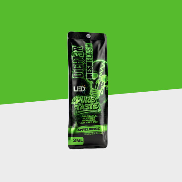 Dicht3r x Mesh Flash - Apfelringe - Superior Blend - 2ml - Einweg Vape