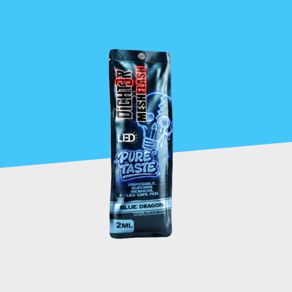 Dicht3r x Mesh Flash - Blue Dragon - Superior Blend - 2ml - Einweg Vape