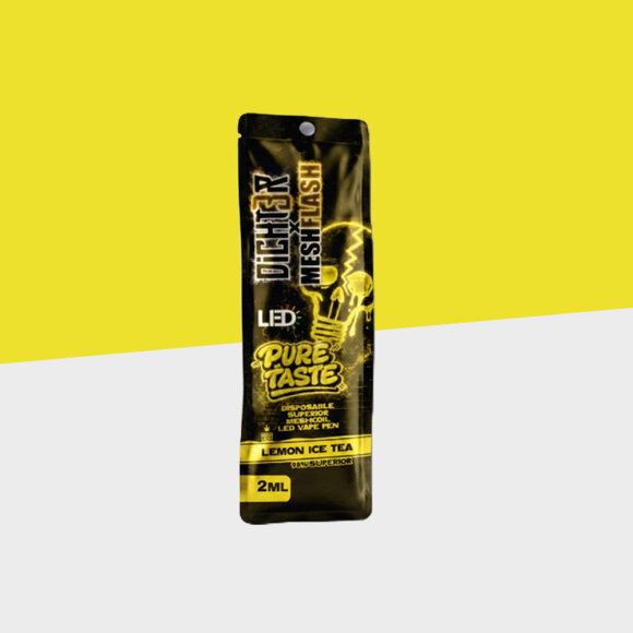 Dicht3r x Mesh Flash - Lemon Ice Tea - Superior Blend - 2ml - Einweg Vape