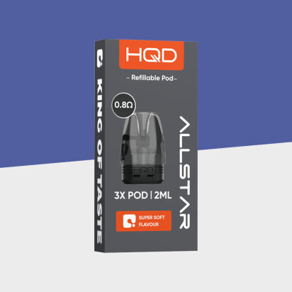 HQD Allstar Lite - 0.8 Ohm - Refillable Pods (3er Pack)