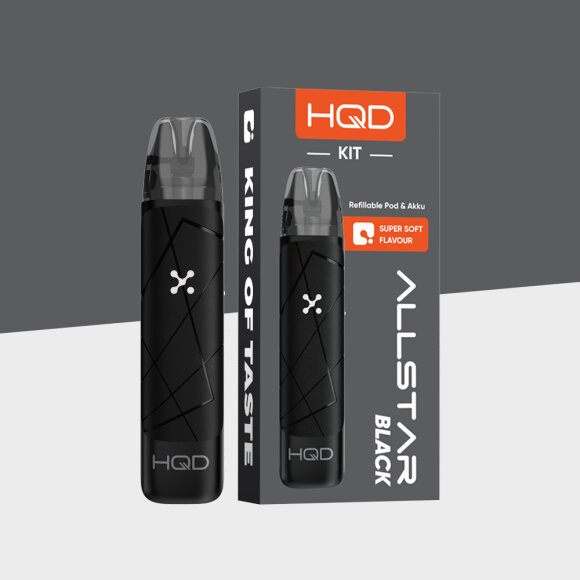 HQD Allstar Lite - Black - Refillable Pod Kit