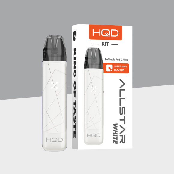 HQD Allstar Lite - White - Refillable Pod Kit