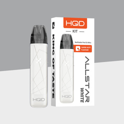 HQD Allstar Lite - White - Refillable Pod Kit