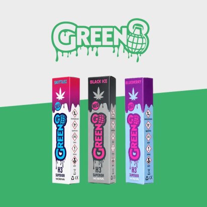 Green8 - H3 Superior Blend - 1ml - Einweg Vape