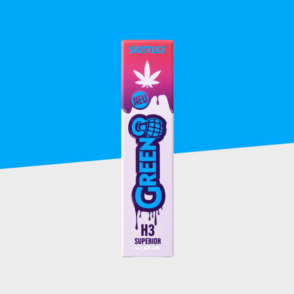 Green8 - Skittlez - H3 Superior Blend - 1ml - Einweg Vape