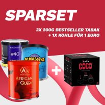 3x 200g Bestseller Tabak + Kohle für 1 Euro