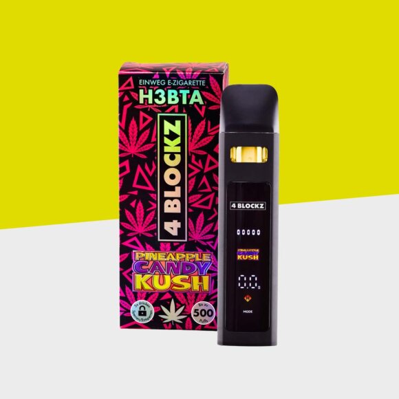 4BLOCKZ - Pineapple Candy - H3BTA Digital - 1ml - Einweg Vape