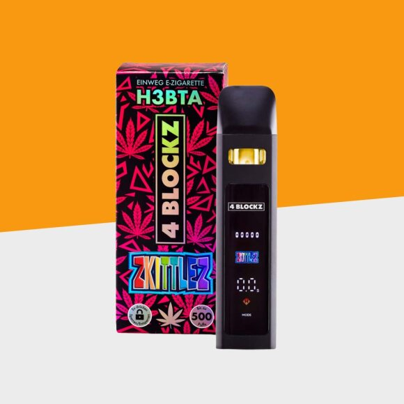 4BLOCKZ - Zkittlez - H3BTA Digital - 1ml - Einweg Vape