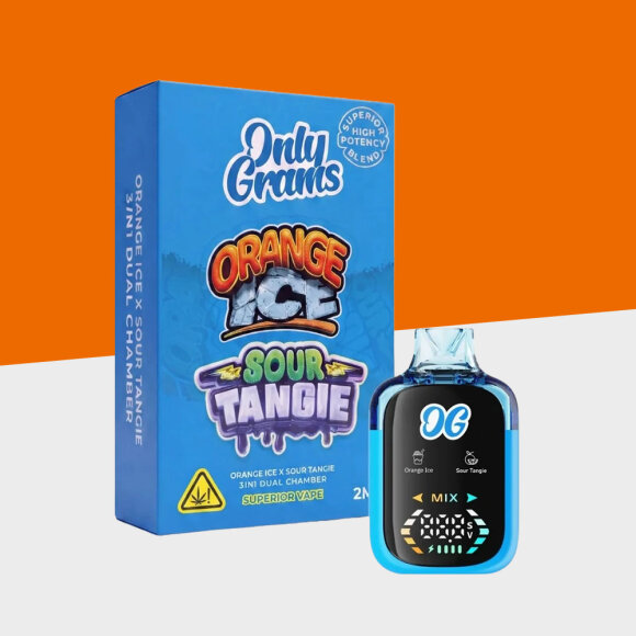 OnlyGrams - Dual Chamber - Orange Ice + Sour Tangie - Superior - 2ml - Einweg Vape