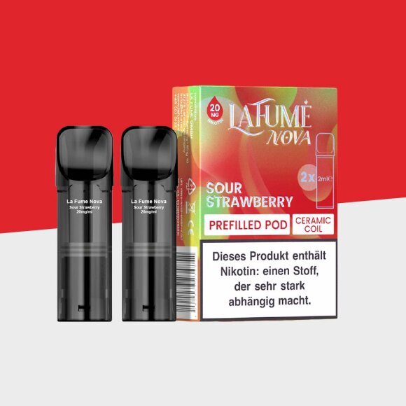 La Fume Nova - Sour Strawberry - Pod (2er Pack)