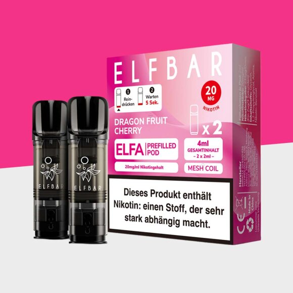 ELFA by Elfbar - Dragon Fruit Cherry - Pod (2er Pack)