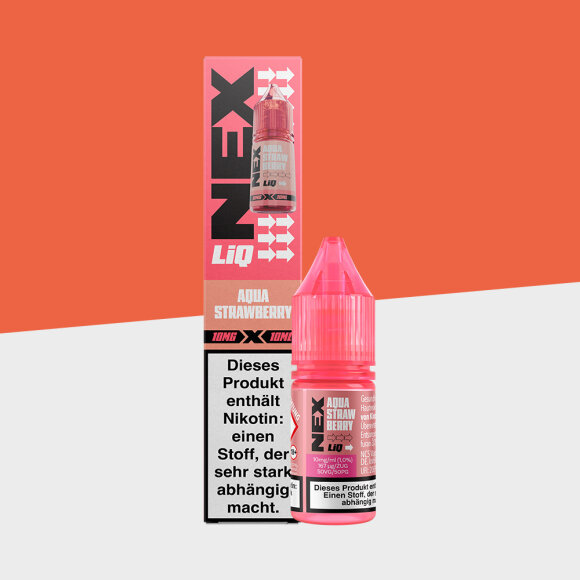 NexLiq - Aqua Strawberry 10mg/ml - E-Liquid