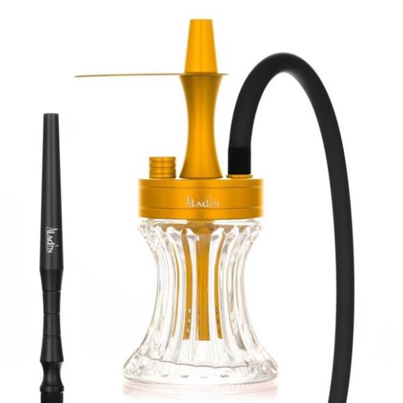 Aladin 2 Go - Alu - mit Tasche & Schlauchset Gold/Schwarz