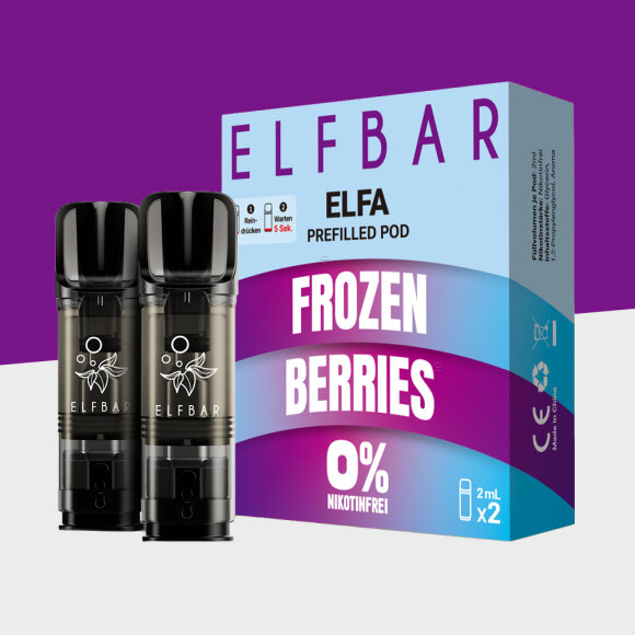 ELFA by Elfbar - Frozen Berries Nikotinfrei - Pod (2er Pack)