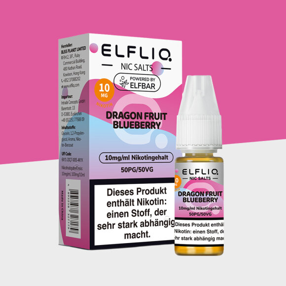 Elfliq by Elfbar - Dragon Fruit Blueberry 10mg/ml - E-Liquid