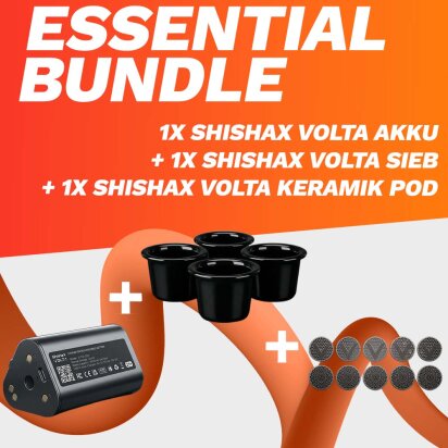 ShishaX VOLTA Essential Bundle - Sieb + Keramik Pod + Akku