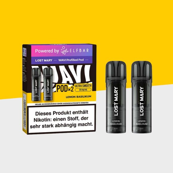 Lost Mary WAVI - Lemon Basilikum - Pod (2er Pack)