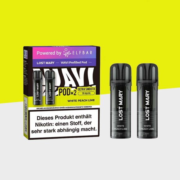 Lost Mary WAVI - White Peach Lime - Pod (2er Pack)