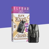 Elfbar ELFX V2.0 - Refillable Pods - 0.6 Ohm - 3ml - (3er...