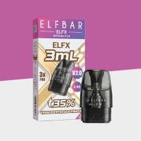 Elfbar ELFX V2.0 - Refillable Pods - 0.8 Ohm - 3ml - (3er...