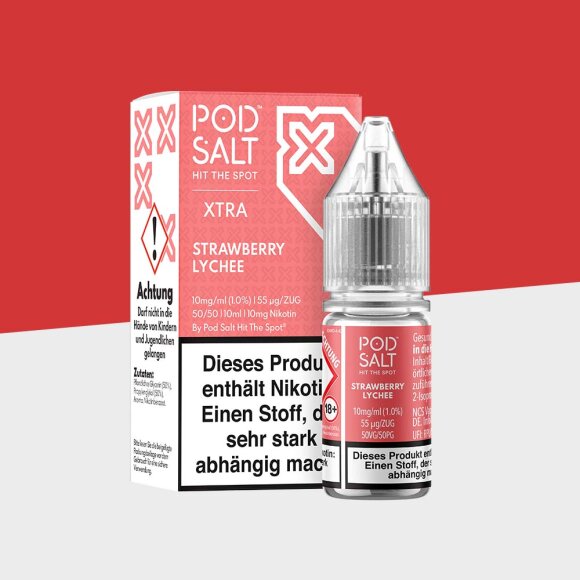 Pod Salt Xtra - Strawberry Lychee 10mg/ml - E-Liquid