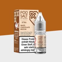 Pod Salt Xtra - White Chocolate Mocha 10mg/ml - E-Liquid
