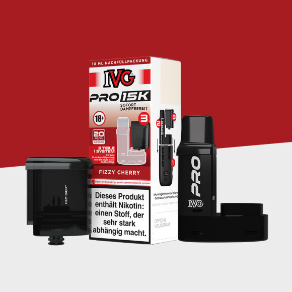 IVG Pro 15K - Fizzy Cherry - Pod + Leerpod