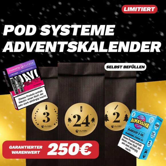 Pod System Adventskalender (kompatibel) by Aladin Shisha Shop (selbst befüllen)