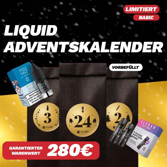 Shisha Adventskalender by Aladin Shisha Shop (Vorbefüllt)