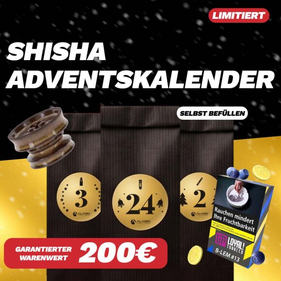 Shisha Adventskalender by Aladin Shisha Shop (selbst befüllen)