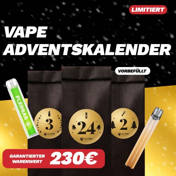 Vape Adventskalender by Aladin Shisha Shop (Vorbefüllt)