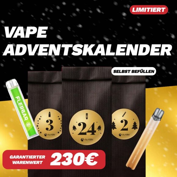 Vape Adventskalender by Aladin Shisha Shop (selbst befüllen)