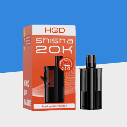 HQD Shisha 20k - 0.6 Ohm - 10ml - Refillable Pods
