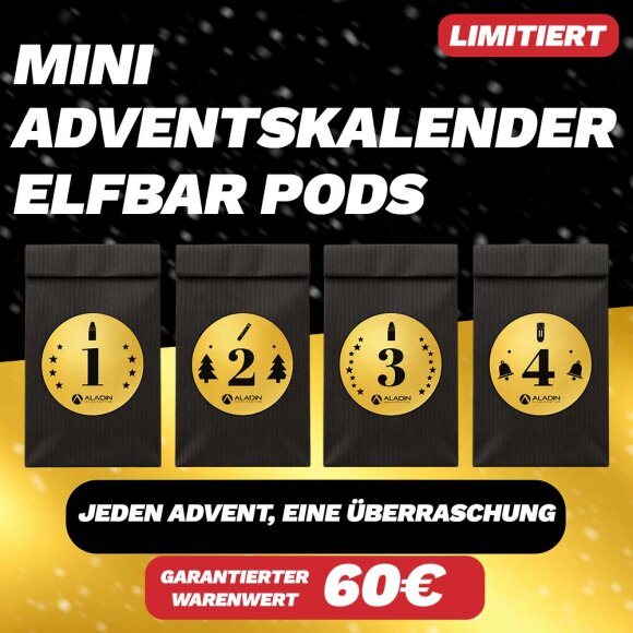 Elfbar Pods Mini-Adventskalender by Aladin Shisha Shop