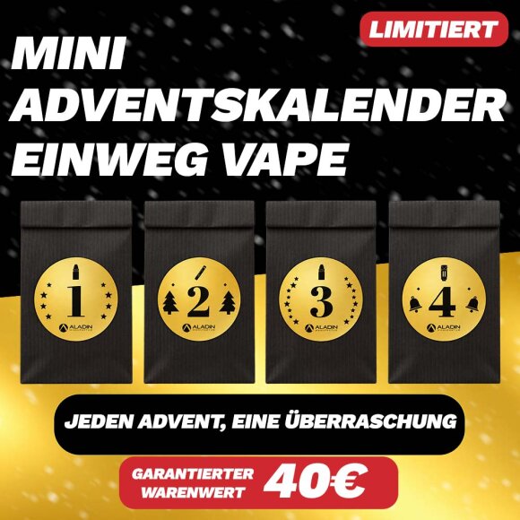 Einweg Vape Mini-Adventskalender by Aladin Shisha Shop