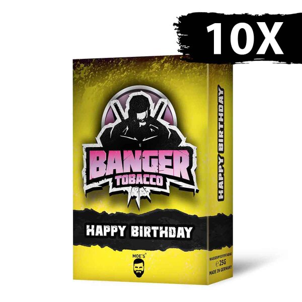 Banger Tobacco 250g - HAPPY BIRTHDAY (10 x 25g)