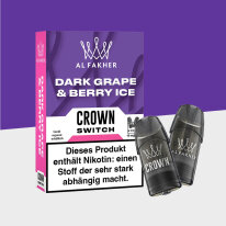 Al Fakher Crown Switch - Dark Grape & Berry Ice - Pod...
