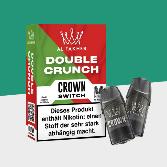 Al Fakher Crown Switch - Double Crunch - Pod (2er Pack)