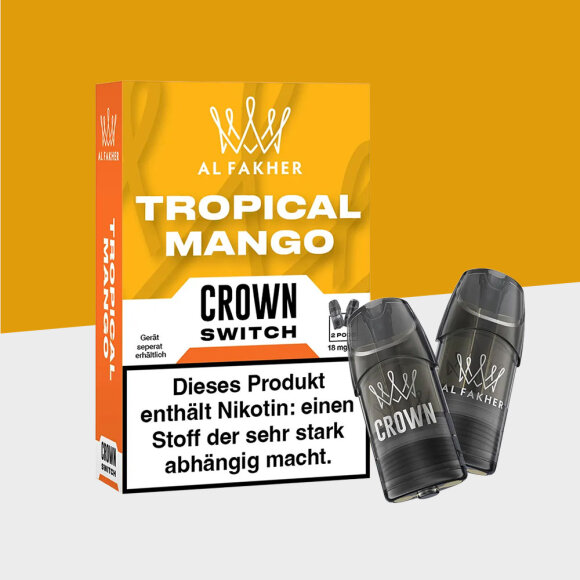 Al Fakher Crown Switch - Tropical Mango - Pod (2er Pack)