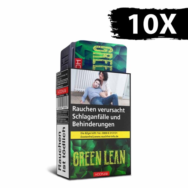 HOOKAiN Tobacco 250g - Green Lean (10 x 25g)