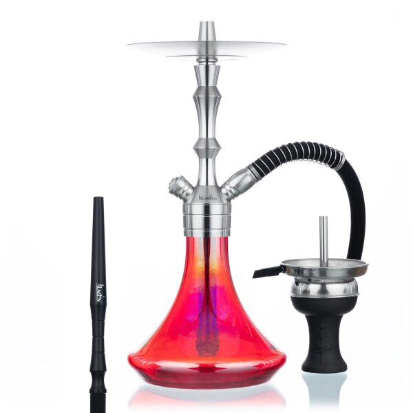 Hookah complete set with Aladin hookah MVP 360 - Red Shiny