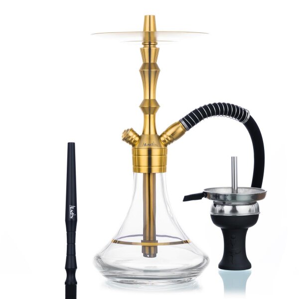 Hookah complete set with Aladin hookah MVP 360 - Limited Edition - Crystal Clear