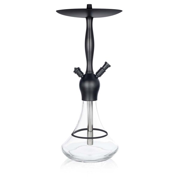 Aladin Hookah Alux - Captain Black - Clear with Ring