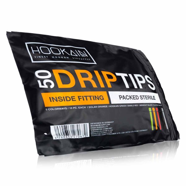 Hookain Drip Tips - 50 Hygiene Mouthpieces