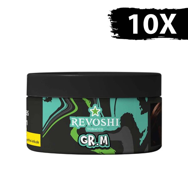 Revoshi Tobacco 250g - GRP MNT (10 x 25g)