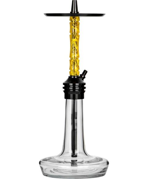 Moze Shisha Varity Lounge Black - Clear - Wavy Yellow