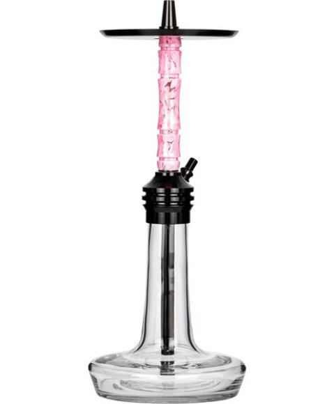 Moze Shisha Varity Lounge Black - Clear - Wavy Pink
