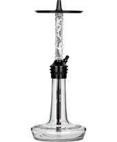 Moze Shisha Varity Lounge Black - Clear - Wavy Frosted